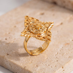 Traditional Ring (D62) on travertine