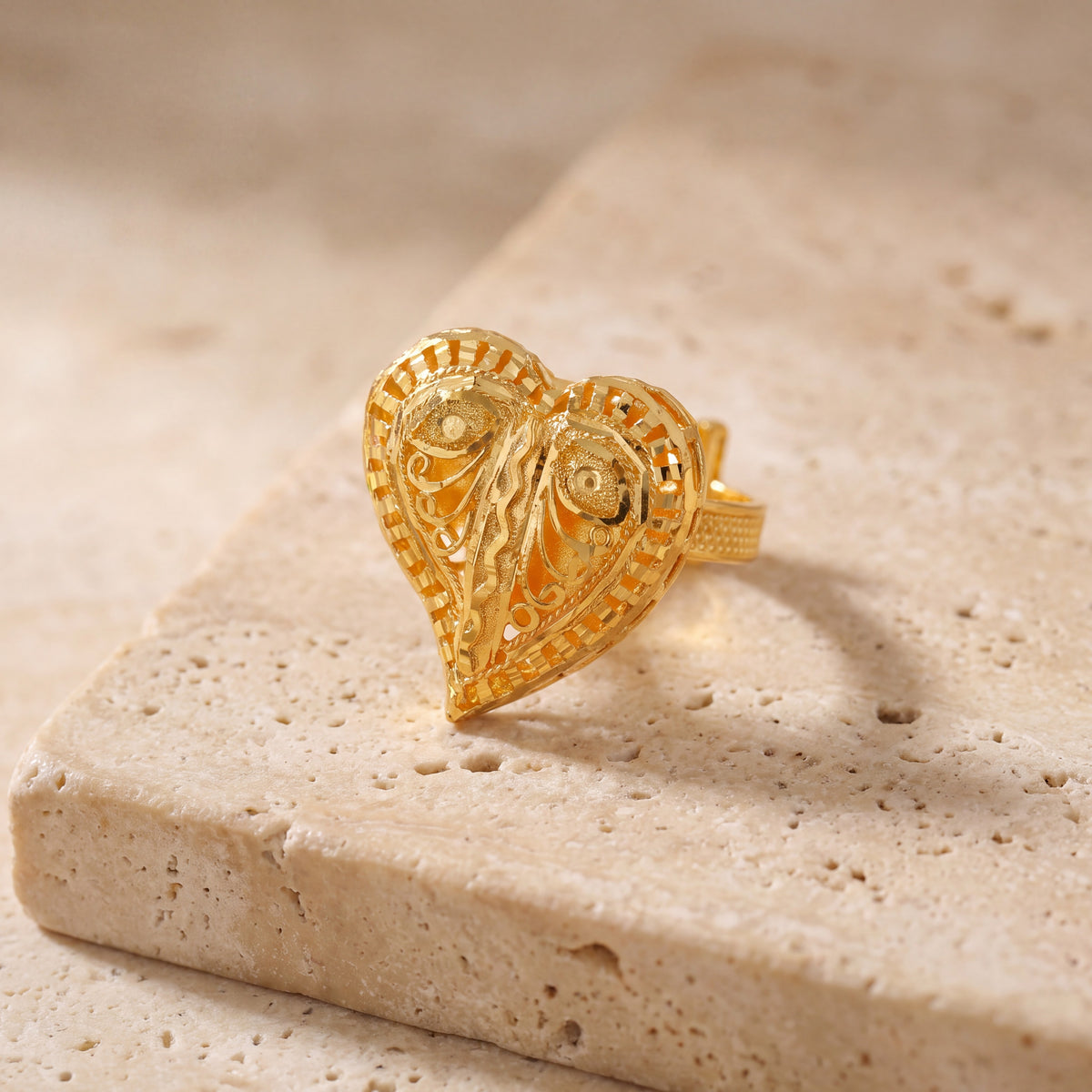 Traditional Ring (D83) on travertine