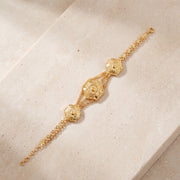 Traditional Stamp Bracelet (D1) on travertine