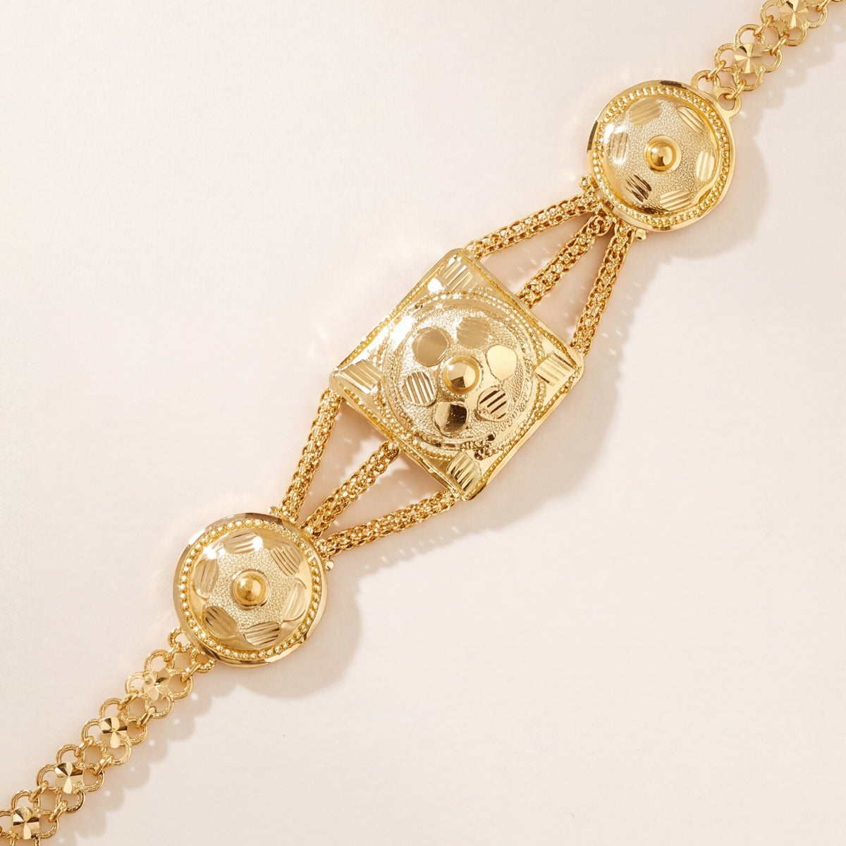 Traditional Stamp Bracelet (D11) design detail