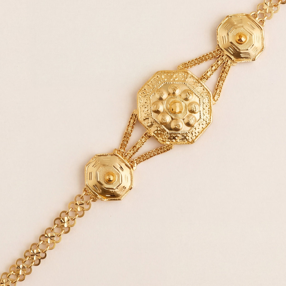 Traditional Stamp Bracelet (D2) design detail