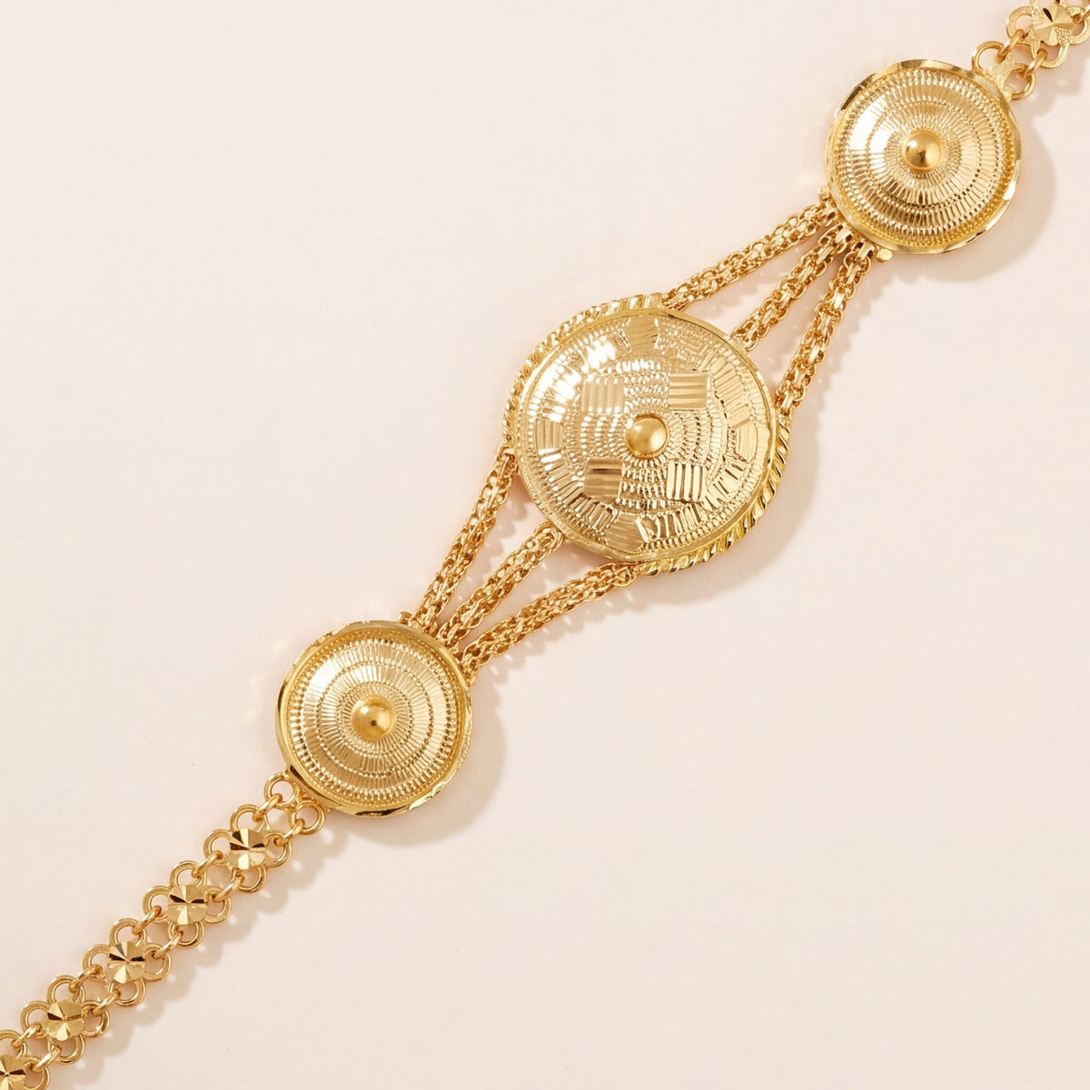 Traditional Stamp Bracelet (D3) design detail
