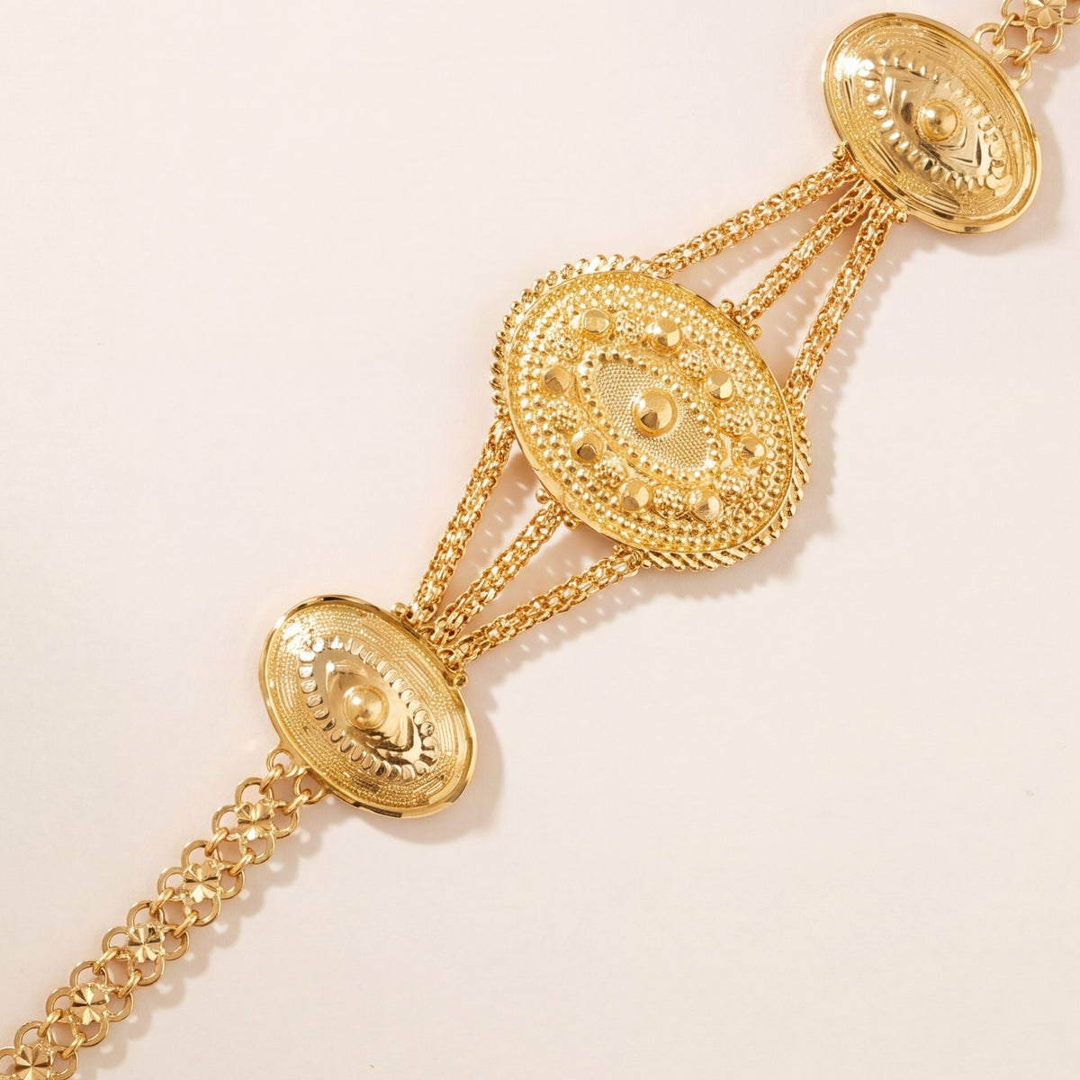 Traditional Stamp Bracelet (D6) design detail