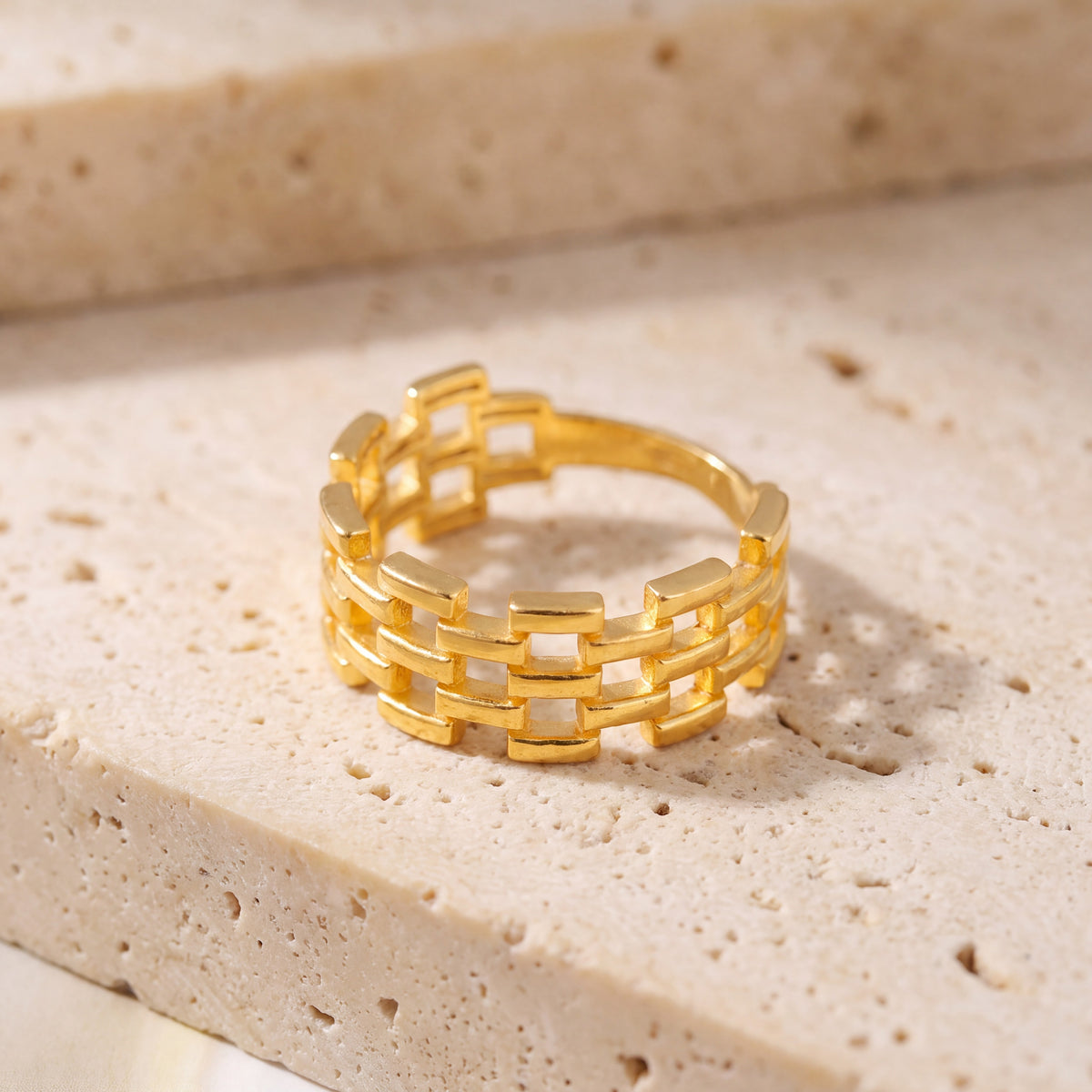 Turkish Ring (D1) on travertine