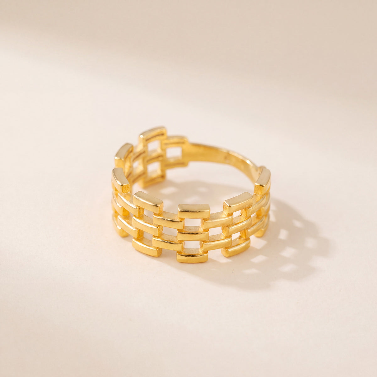 Turkish Ring (D1), 925 silver 24K gold plated