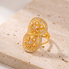 Turkish Ring (D5) on travertine
