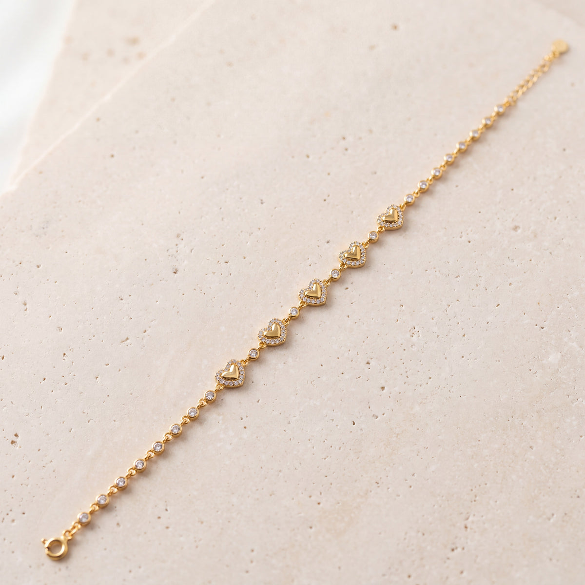 Zircon Bracelet (D10) on travertine