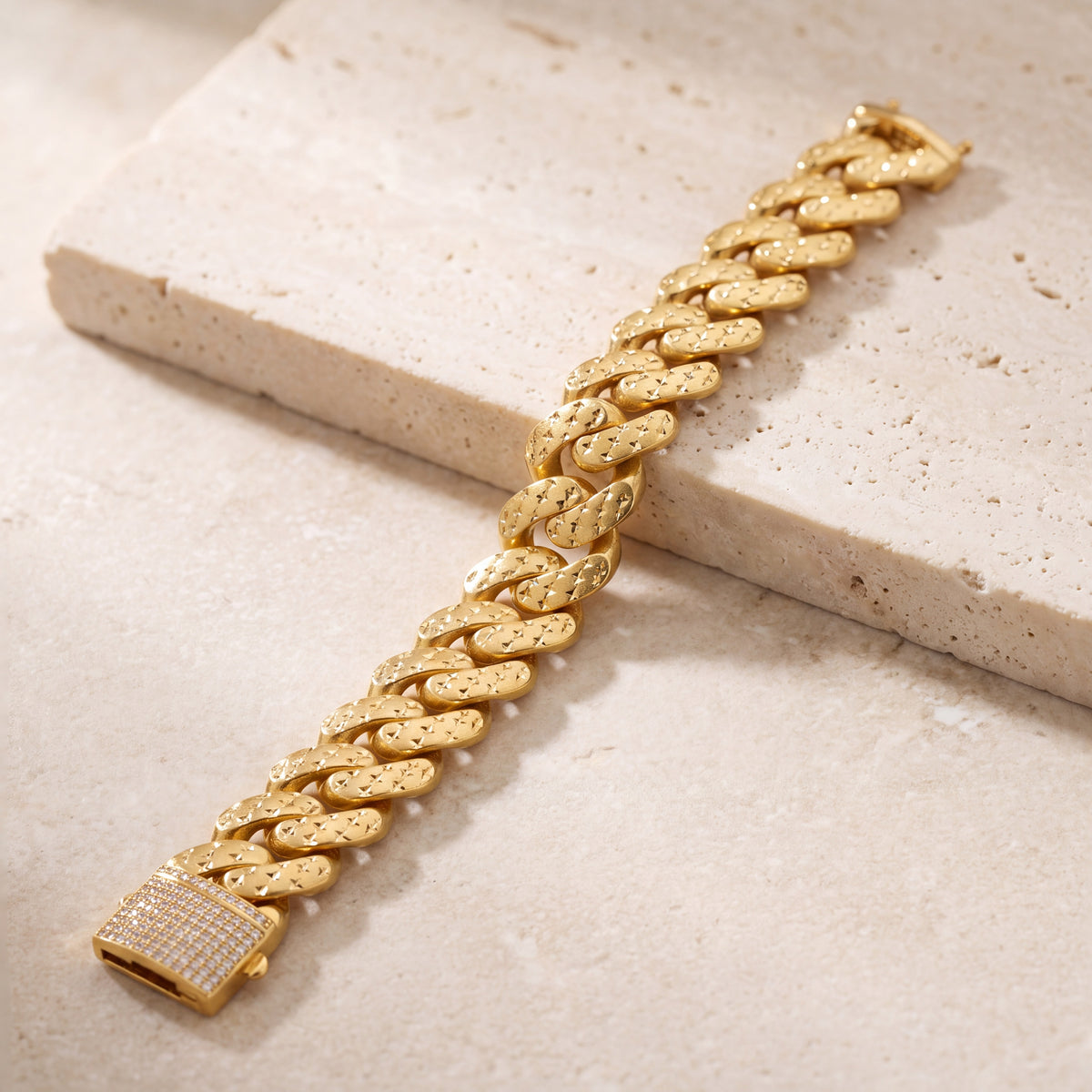 Zircon Bracelet (D22) on travertine