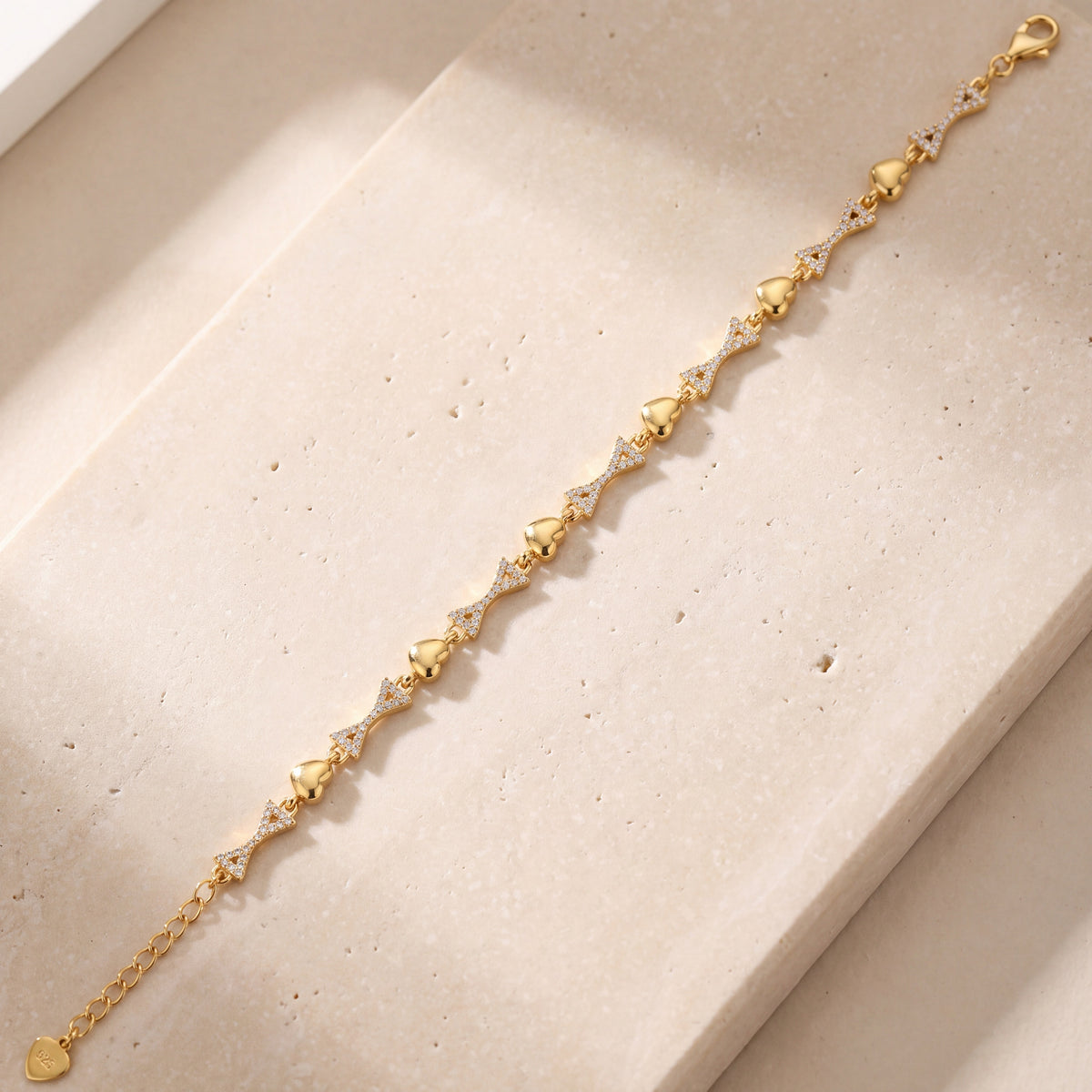 Zircon Bracelet (D26) on travertine