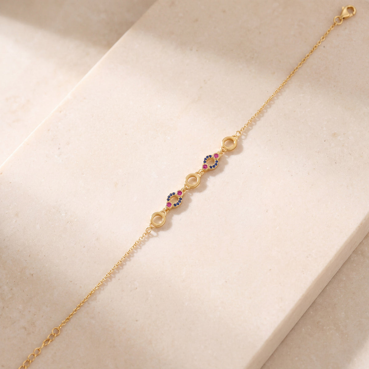 Zircon Bracelet (D30) on travertine