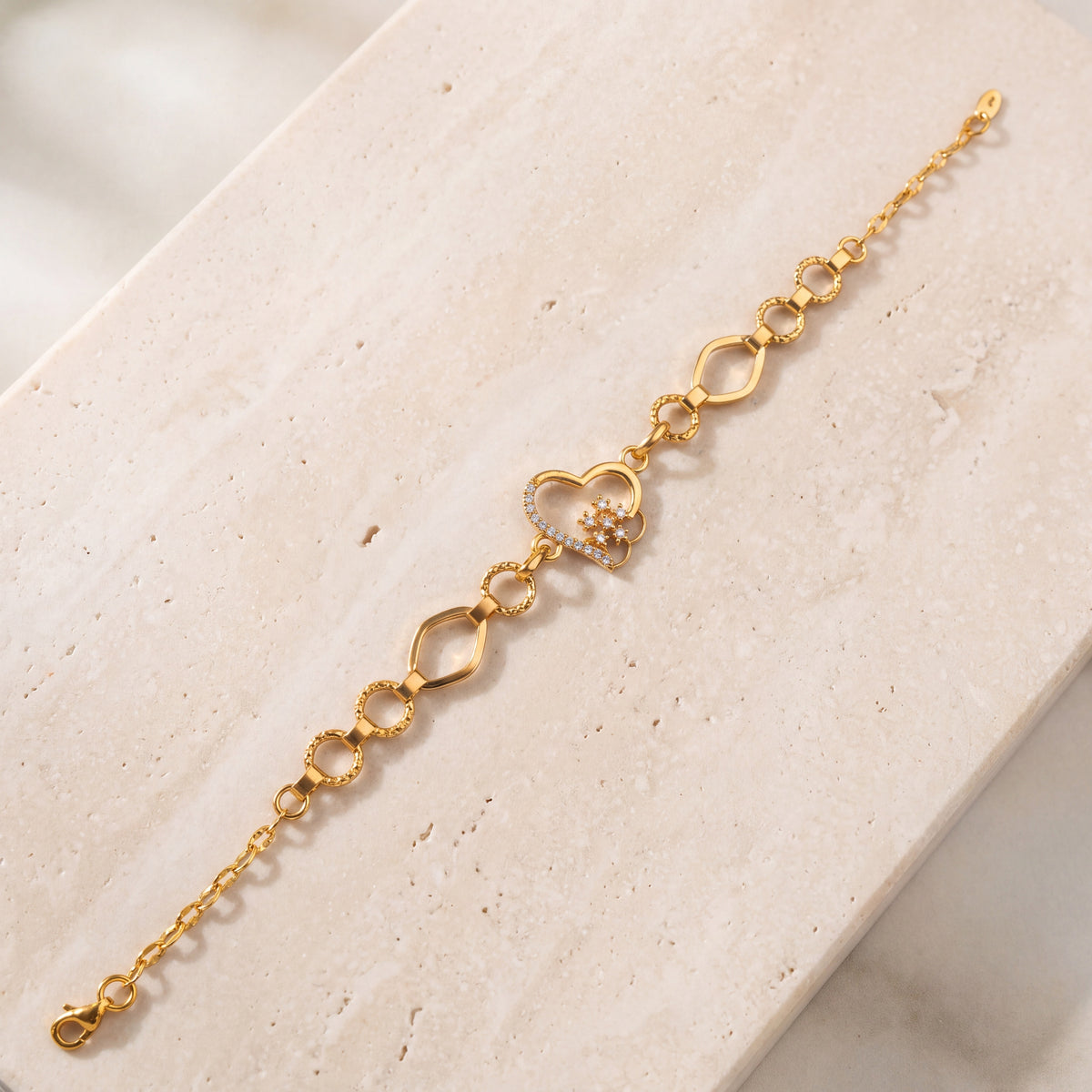 Zircon Bracelet (D7) on travertine